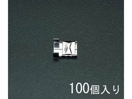 【レビュー投稿で100円OFFクーポン】【お取り寄せ】エスコ クリップ 304ステンレス製 100個 3／4