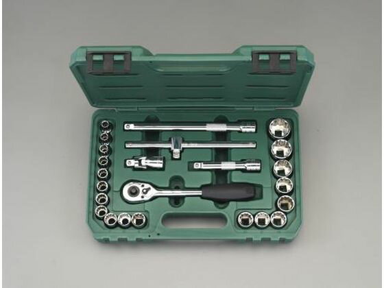 乐天商城 - 【マラソン限定★ポイント2倍】【お取り寄せ】エスコ ソケットレンチセット ミリサイズ 1／2