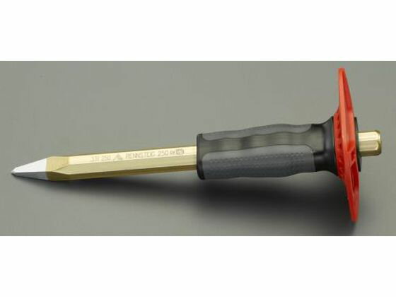 【マラソン限定★2,000円クーポン＆12日9:59迄ポイント2倍】 【お取り寄せ】エスコ ポイントチゼル グリップ付 16×250mm EA572DE-1A チゼル 作業工具 作業