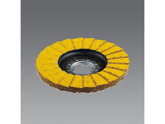 【仕様】●外径：125mm●最大回転数：12200●材質：セラミック●取付穴径：22．23mm●粒度：＃60●フラップ外周に全体の70％の砥粒が集中しており高い研削スピードが得られます。●6層のフラップで長寿命。●特許所得済みのフラップ形状により低振動・低騒音・研削性・耐久性が向上しています。●X−LOCK対応ディスクグラインダー用レンチを使用せずに手作業ですばやくワンクリックで組み立てることができます。●スチール、ステンレス、アルミ、鋳鋼、チタニウム、ニッケル合金、耐摩耗鋼板、プラスチック、木材用【備考】※メーカーの都合により、パッケージ・仕様等は予告なく変更になる場合がございます。【検索用キーワード】エスコ　ESCO　えすこ　#60　125mmフラップディスク(セラミック　X-LOCK　フラップディスクセラミックX-LOCK#60125mm　電動・エアー工具用先端工具　ディスクグラインダ用オフセット・フレキシブル砥石、ワイヤーブラシ　作業用品・工具　作業用品・工具　空圧工具　エアグラインダー　EA809AL-62　EA809AL62　4550061525197　RPUP_02　R3208K