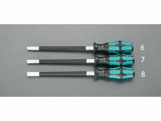 Rakuten - 【レビュー投稿で100円OFFクーポン】【お取り寄せ】エスコ [Nut] ドライバー フレキシブル 7.0×160mm EA565BD-7 グリップドライバー ドライバー 六角棒レンチ 作業用品 工具