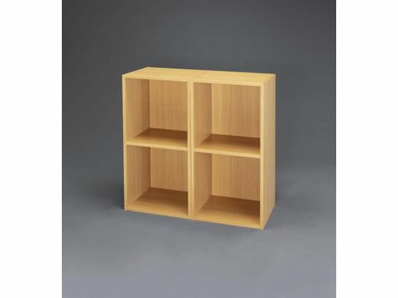 【マラソン限定★ポイント2倍】送料無料【お取り寄せ】エスコ 木製収納棚 連結式 2個 370×300×740mm 整理 保管 作業