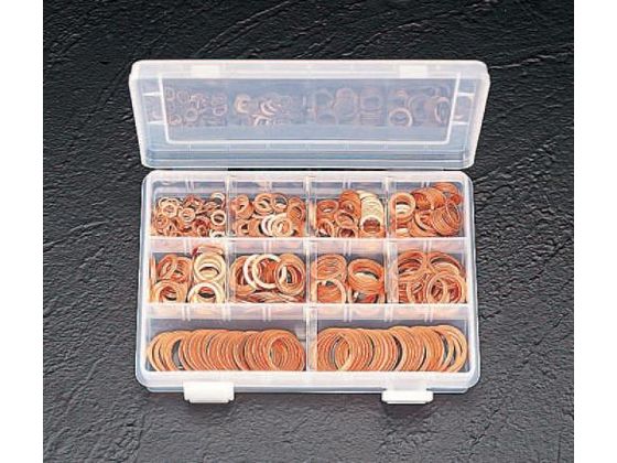 【レビュー投稿で100円OFFクーポン】【お取り寄せ】エスコ 銅パッキンセット 10サイズ EA949WD ネジ関..