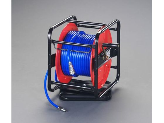 【レビュー投稿で100円OFFクーポン】【お取り寄せ】エスコ エアーホースリール ウレタン製 6.5 ...
