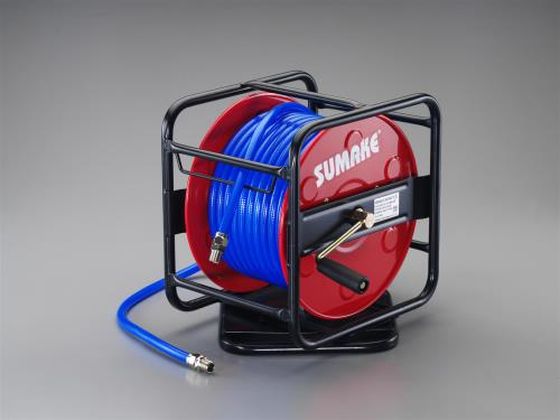 【レビュー投稿で100円OFFクーポン】【お取り寄せ】エスコ エアーホースリール ウレタン製 10m ...