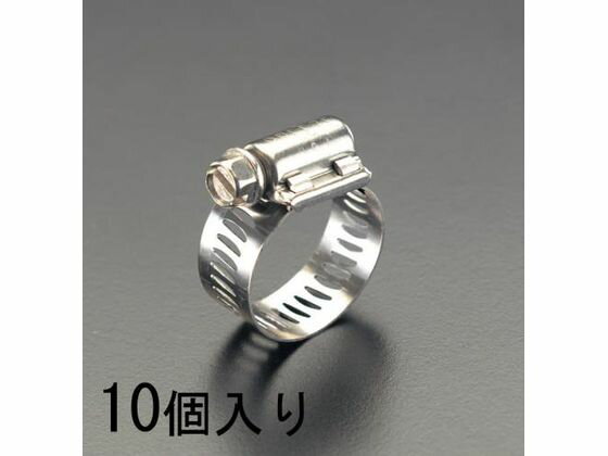 【お取り寄せ】エスコ [マリンガード] クランプ SS 10個 14-27mm 1/2” ホースバンド 配管材