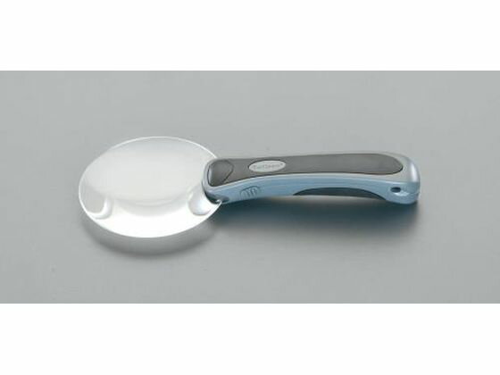 Magnifying Glasses - 【マラソン限定★2,000円クーポン＆ポイント2倍】【お取り寄せ】エスコ ハンドルーペ LEDライト付 ×2.0 90mm EA756MB-12 ルーペ 拡大鏡 スコープ 実験用小物 機材