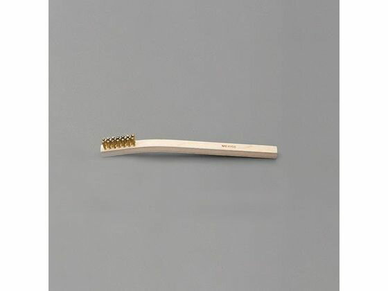 【レビュー投稿で100円OFFクーポン】 【お取り寄せ】エスコ 柄付ブラシ 真鍮製 3列 6.4×32×200mm EA109BA-76(4.0)
