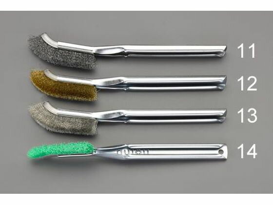 樂天商城 - 【レビュー投稿で100円OFFクーポン】【お取り寄せ】エスコ ブラシ ステンレス製 曲 225mm EA109GH-13