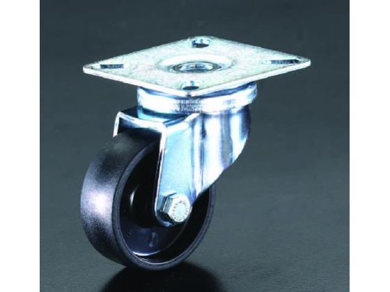 【レビュー投稿で100円OFFクーポン】【お取り寄せ】エスコ キャスター 自在金具 35mm EA986HW-35 台車 カートラック　キャスター タイヤ 作業