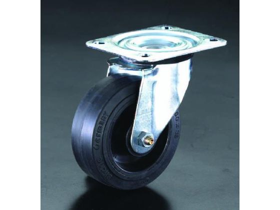 【レビュー投稿で100円OFFクーポン】【お取り寄せ】エスコ キャスター 自在金具 80mm EA986HY-80 台車 カートラック キャスター タイヤ 作業