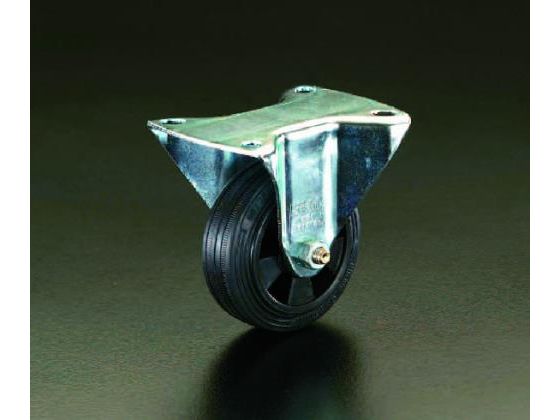 【レビュー投稿で100円OFFクーポン】【お取り寄せ】エスコ キャスター 固定金具 80mm EA986JA-80 台車 カートラック キャスター タイヤ 作業