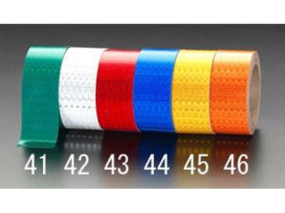 【レビュー投稿で100円OFFクーポン】【お取り寄せ】エスコ ハイレベル反射テープ 橙 50mm×9.1m EA983G-..