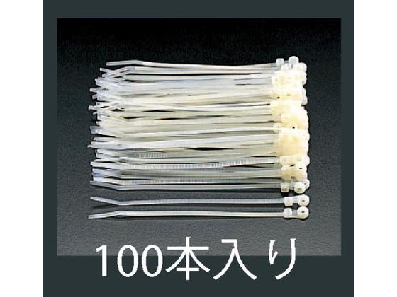 樂天商城 - 【レビュー投稿で100円OFFクーポン】【お取り寄せ】エスコ 結束バンド 固定穴付 100本 110mm EA475EM-110 ケーブルタイ 結束バンド 結束テープ 結束 梱包