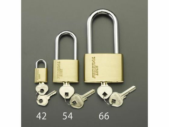 乐天商城 - 【レビュー投稿で100円OFFクーポン】【お取り寄せ】エスコ シリンダー南京錠 40mm吊長 同一キー 20mm EA983SG-52 補助錠 建築金物 土木 建築資材