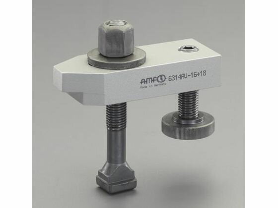 【レビュー投稿で100円OFFクーポン】【お取り寄せ】エスコ サポートスクリュー付ステップクランプ M12 100mm EA637BF-14 クランプ 実験用小物 機材