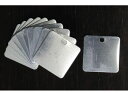 【レビュー投稿で100円OFFクーポン】【お取り寄せ】エスコ タグブランク アルミ 角 10枚 25×25mm EA591HC-1 金庫 収納 保管 研究室設備