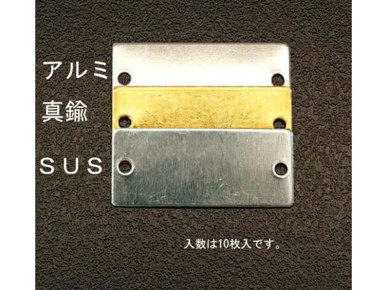 【お取り寄せ】エスコ タグブランク ステンレス 長四角 10枚 25×64mm EA591HD-25エスコ タグブランク ステンレス 長四角 10枚 25×64mm EA591HD-25 金庫 収納 保管 研究室設備 研究用