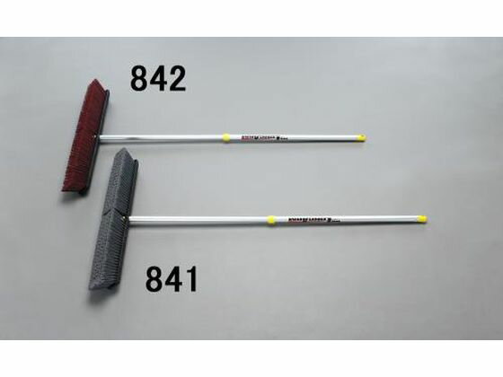 【仕様】●毛質：ハード●粗い表面につまったゴミやがれき取り等に●材質：毛：再生PET、ブラシ台：合成樹脂、ハンドル：アルミ●伸縮性ハンドル仕様●全長：676〜1276mm●毛丈：76mm●ブラシサイズ：610mm●ハンドルサイズ：600〜1200mm●段数：2段●入数：1本【備考】※メーカーの都合により、パッケージ・仕様等は予告なく変更になる場合がございます。【検索用キーワード】エスコ　ESCO　えすこ　610mm　676-1276mmフロアーブラシ　ハード　フロアーブラシハード610mm676-1276mm　清掃用品　床用　洗剤、清掃　清掃用品　掃除道具　ほうき、チリトリ　EA928BM-842　EA928BM842　4548745761016　R9830L
