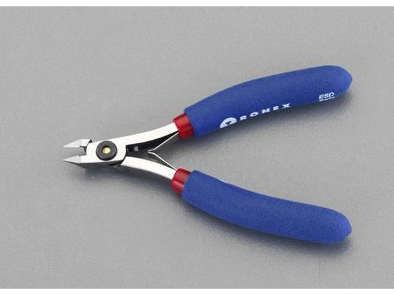 【お取り寄せ】エスコ 精密用ニッパー フラッシュ ピアノ線用 ESD 115mm はさみ カッター 