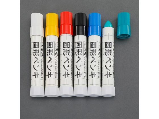 【お取り寄せ】エスコ 油性固形ペンキセット 工業用 [中字] 6本組 EA765MV-50