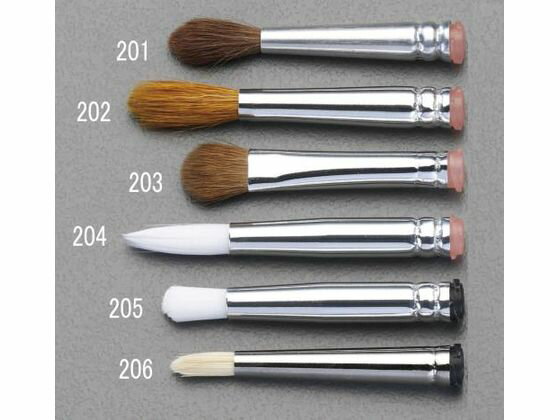 【仕様】●ブラシ材質：馬毛●接続部内径：4mm●全長：60mm●毛丈：20mm●毛幅：7mm●重量：2g●インクボトル（EA109MK−200）に筆を取付使用します。●取付方法：ねじ式【備考】※メーカーの都合により、パッケージ・仕様等は予告なく変更になる場合がございます。【検索用キーワード】エスコ　ESCO　えすこ　インクボトル式画筆(馬毛)　インクボトル式画筆馬毛　板金・コンクリート・左官・大工・内装・塗装・ガラス道具　筆　作業用品・工具　工事用品　塗装・内装用品　筆　EA109MK-202　EA109MK202　4548745566093　R2524M