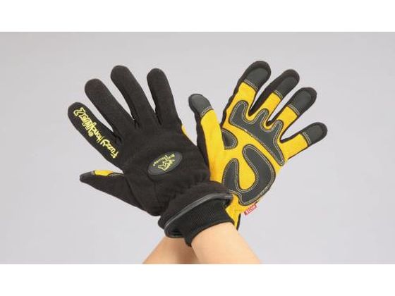 【お取り寄せ】エスコ 手袋 防水防寒 豚革・フリース XL EA915G-78