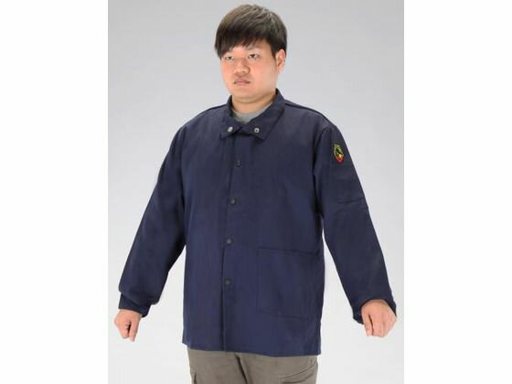 【お取り寄せ】エスコ 難燃ジャケット ネイビー M EA370AG-1 防護服 保護服 特殊服 作業服 安全保護具 作業