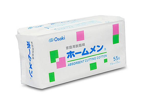 【お取り寄せ】オオサキメディカル ホームメン 55g コットン スポンジ メイクアップ スキンケア