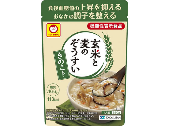 楽天ココデカウ【お取り寄せ】東洋水産 玄米と麦のぞうすい きのこ入り250g どんぶり おかゆ レトルト食品 インスタント食品