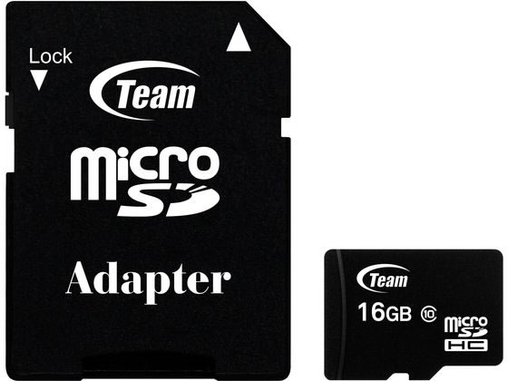 【お取り寄せ】TEAM microSDHCカード 16GB C10 TG016G0MC28A microSD SDHCメモリーカード 記録メディア テープ