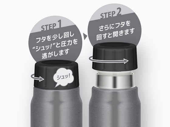 【マラソン限定★ポイント2倍】サーモス 保冷炭酸飲料ボトル 500ml シルバー FJK-50...