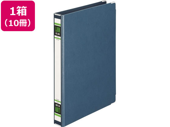 ライオン事務器 スプリングファイル A4タテ 紺 10冊 NO.100K-A4S まとめ買い 箱買い 買いだめ 買い置き..