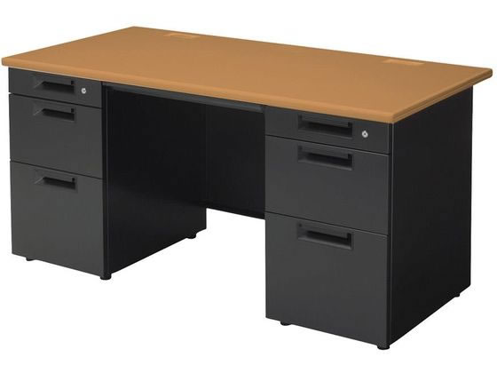 【商品説明】たっぷり収納できる両袖机です。シンプルなモノトーンコーデや木目調インテリアなど、設置する空間テイストにあわせて選択できるバリエーションが魅力。オフィスはもちろん、ご自宅のインテリアにも馴染みやすく、書斎やワークスペースにもおすす...