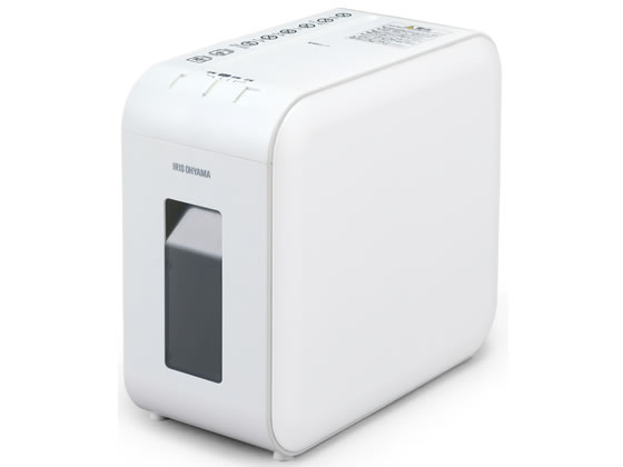 アイリスオーヤマ パーソナルシュレッダー P6HS75C-W オートフィードなし 家庭用シュレッダー 容量15L未満 事務機器