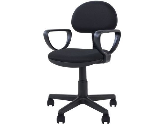 【レビュー投稿で100円OFFクーポン】【メーカー直送】Netforce オフィスチェア プチアクティブチェア 肘付 布張り ブラック【代引不可】【お客様組立】肘付き 固定肘タイプ 布張りチェア オフィスチェア オフィス家具