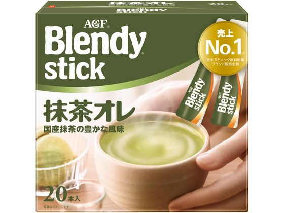 AGF ブレンディ スティック 抹茶オレ 20本 32957 抹茶ラテ インスタント飲料 紅茶 ココア ミックス