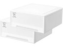 【ポイント10%バック★18日9:59迄】送料無料 天馬 Fits フィッツケース ワイド ホワイト 奥行45cm 2個 クローゼット 衣料収納 収納家具 インテリア 収納