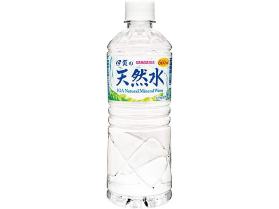 【ブラックフライデー限定★27日9:59迄店内ポイント2倍】日本サンガリア 伊賀の天然水 PET600ml ミネラルウォーター 軟水 水 飲料