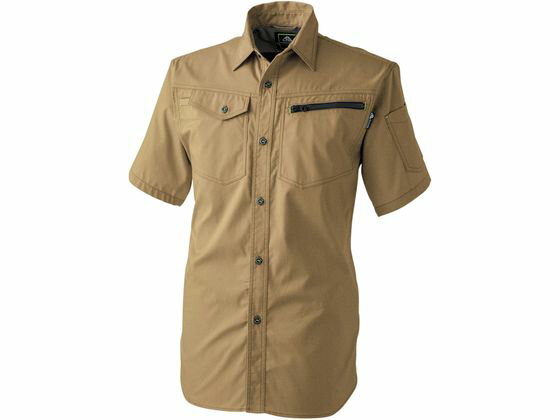 【エントリー＆リピート購入でポイント3倍！11日01:59迄】 【お取り寄せ】CUC ドビーストレッチT C 半袖シャツ カーキ L 2904-08-L 290シリーズ 通年 CUC 作業服 ユニフォーム