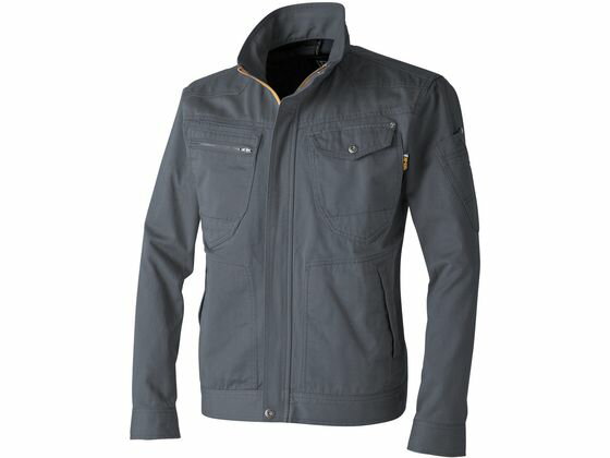 【ポイント2倍★24日20:00〜29日9:59迄】【お取り寄せ】CUC 綿100%長袖ブルゾン グレー LL 770009-05-LL..