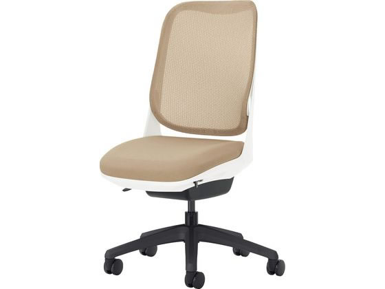 【レビュー投稿で100円OFFクーポン】【メーカー直送】ライオン事務器 ライド 肘なし サンドベージュ No.3560F-K【代引不可】【お客様組立】肘なし メッシュチェア オフィスチェア オフィス家具