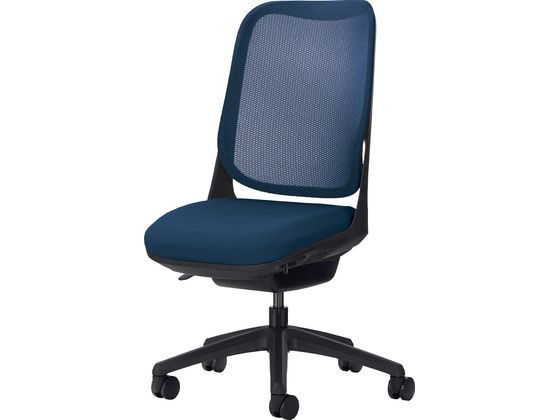 【メーカー直送】ライオン事務器 ライド 肘なし コズミックブルー No.3565F-K【代引不可】【お客様組立】 肘なし メッシュチェア オフィスチェア オフィス家具