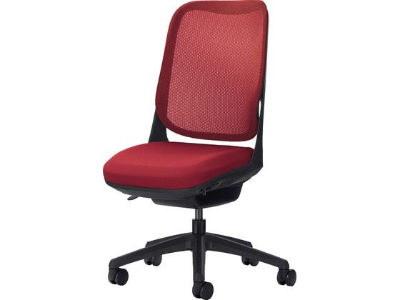 【レビュー投稿で100円OFFクーポン】【メーカー直送】ライオン事務器 ライド 肘なし チェリーレッド No.3565F-K【代引不可】【お客様組立】肘なし メッシュチェア オフィスチェア オフィス家具