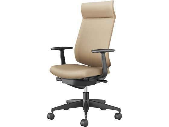 【楽天大感謝祭限定★26日9:59迄ポイント2倍】【メーカー直送】コクヨ ウィザード4 ブラックシェル T型肘 Sベージュ(W)【代引不可】【組立・設置・送料無料】肘付き 固定肘タイプ 布張りチェア オフィスチェア オフィス家具