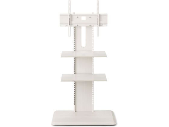 ＼10/4~10/17 9:59まで★店内全品ポイント2倍以上／ 【メーカー直送】アイリスオーヤマ スタンドテレビ台 32~65インチ対応 オフホワイト【代引不可】【お客様組立】 テレビ台 AV収納 オーディオ収納