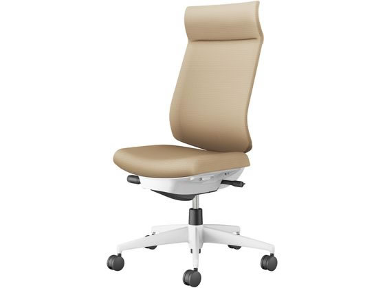 【レビュー投稿で100円OFFクーポン】【メーカー直送】コクヨ ウィザード4 ホワイトシェル 白脚肘無 Sベージュ(W)【代引不可】【組立・設置・送料無料】肘なし 布張りチェア オフィスチェア オフィス家具