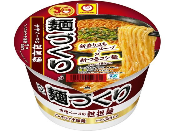 【商品説明】まろやかな辛味と胡麻のコクを合わせた味噌ベースの花椒が利いた担担スープに、つるコシノンフライ中細麺。【仕様】●ノンフライ●注文単位：1個【備考】※メーカーの都合により、パッケージ・仕様等は予告なく変更になる場合がございます。【検索用キーワード】東洋水産　とうようすいさん　トウヨウスイサン　麺づくり担々麺　めんづくりたんたんめん　メンヅクリタンタンメン　麺づくり　めんづくり　メンヅクリ　担々麺　たんたんめん　タンタンメン　ラーメン　カップラーメン　カップ麺　インスタント　インスタントラーメン　即席　簡単　簡便　手軽　軽食　インスタント・レトルト食品　インスタント食品生ラーメンのような美味しさを追求した、ノンフライカップ麺。