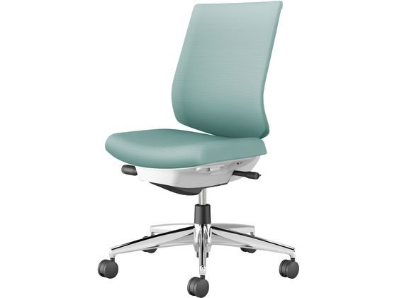 【スーパーDEAL ポイント10％バック】【メーカー直送】コクヨ ウィザード4 ローバック ホワイトシェル アルミ脚肘無 Aターコイズ(W)【代引不可】【組立・設置・送料無料】 肘なし 布張りチェア オフィスチェア 《12/17(火)10:00〜12/26(木)9:59》