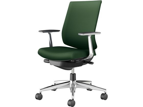 【レビュー投稿で100円OFFクーポン】【メーカー直送】コクヨ ウィザード4 ローバック ブラックシェル アルミ肘アルミ脚Dグリーン(W)【代引不可】【組立・設置・送料無料】肘付き 固定肘タイプ 布張りチェア オフィスチェア オフィス家具